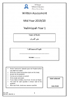 AY1 | Mid-Year | 2019-20