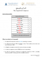 14 Adjectival Compound
